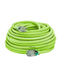 Flexzilla - Extension Cord - Pro - Extreme All Weather w/Lighted Plug - Green - 10/3 x 100'