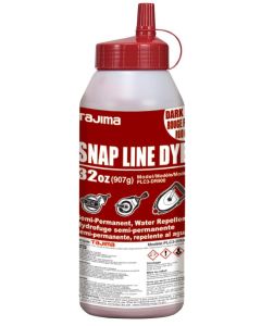 Tajima - Snap-Line Dye - Permanent Marking Chalk w/E-Z Fill Nozzle - Dark Red - 32oz