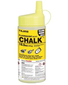 Tajima - Micro Chalk - Ultra-Fine Chalk w/E-Z Fill Nozzle - Fluorescent Yellow - 10.5oz 