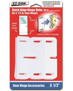 EZ-Shim - Quick Align Hinge Shims - Plastic - 3-1/2" - 18ct