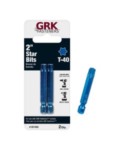 GRK - Torx Bit - T-40 - 2" (Blue) 2ct