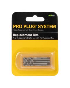 Pro Plug Tool - Wood Replacement Bits - 5ct