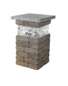 Outdoor Living - Column/Pillar w/Glass Kit - 20" - Santa Fe - #100061646