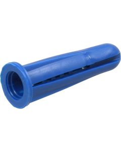 Conical Plastic Anchor - Blue - #10-#12x1"