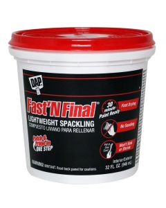 DAP - Fast'N Final Int/Ext Lightweight Spackle - #12142 - 32oz