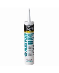 DAP - Alex Plus - Acrylic Latex Caulk - #18101 - Brilliant White - 10.1oz