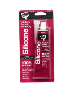 DAP - Silicone - Kitchen & Bath Sealant - #00680 - White - 2.8oz 