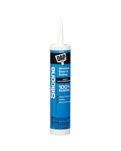 DAP - Silicone - Window Door & Siding Sealant - #08646 - White 9.8oz