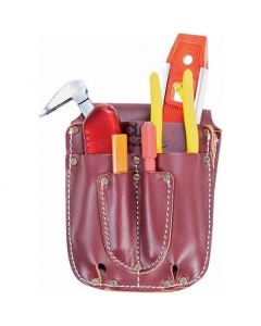 CLC - Signature Elite™ - HD Leather Electrical/Maintenance Tool Caddy - 5 Pocket - #21503