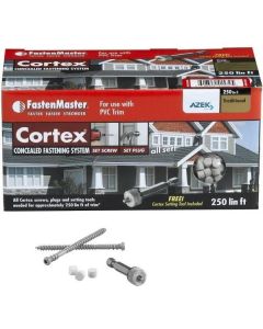 Cortex Collated Plug System - Azek Trim - Traditional - White - 2" Screws - 250LF 