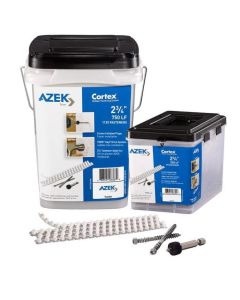 Cortex Collated Plug System - Azek Trim - Frontier - White - 2" Screws - 250LF 