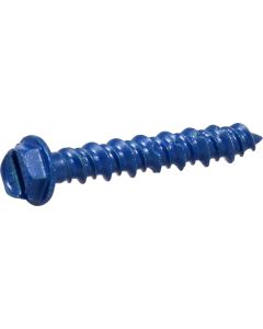 Concrete Screw - Hex Washer Head - Blue - 3/16"x1-1/4""