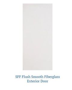 2/8X6/8 - Door - Fiberglass Smth Flush - 4-9/16 Jamb FJ Primed - Mill Sill - SGL Bore - Brickmould - US26D Hinge - LHI