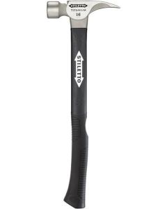 Stiletto - 16oz Titanium Framing Hammer - Curved Grip/Smooth Face