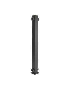 Trex Signature - Line Post w/Cap & Skirt - Horizontal - Aluminum - 2.5"x37" (36" Height Rail) - Black (IRC)