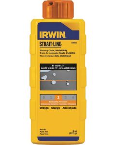 Irwin - Strait-Line - Chalk Powder Refill - Micro Fine - Hi-Vis Orange - 8oz