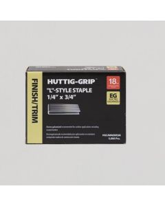 HuttiGrip - Staple L-Series - Narrow Crown - 18Ga - 1/4" x 3/4" - EG - 5M    