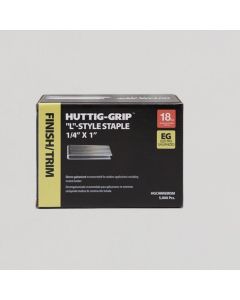 HuttiGrip - Staple L-Series - Narrow Crown - 18Ga - 1/4" x 1" - EG - 5M  