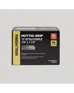 HuttiGrip - Staple L-Series - Narrow Crown - 18Ga - 1/4" x 1-1/2" - EG - 5M