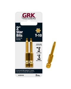 GRK - Torx Bit - T-10 - 2" (Yellow) 2ct