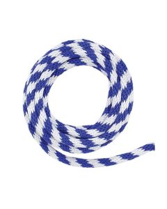 Rope - Solid Braided Derby Poly - 3/8"X50' - Blue/White