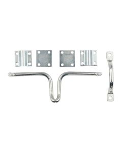 NH - Latch - Sliding Bolt Door/Gate Latch w/Fasteners - Zinc