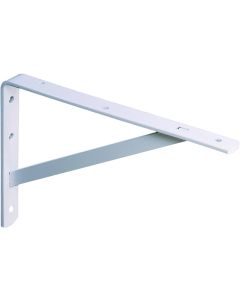 Shelf L-Bracket - H.D. w/Brace - .75"x12" - White