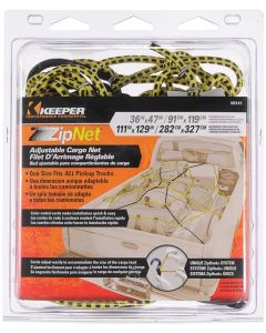 Keeper - Cargo Net - Bungee Cord w/Zip Hook Ends - 111"x129"