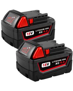 Milwaukee M18™ - Battery - Red Lithium XC6.0 (2pk) 