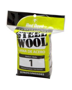 Red Devil - Steel Wool - #1 - Medium - 8ct