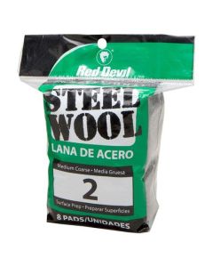 Red Devil - Steel Wool - #2 - Medium/Coarse - 8ct