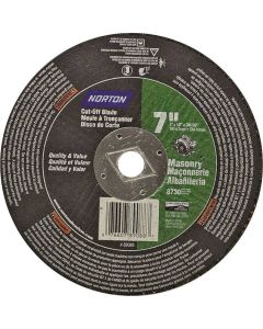 Norton - Cut-Off Wheel - Masonry - Silocon Carbide - 7"x1/8" - 5/8" Arbor - Type 1