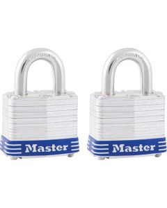 ML - Padlock - Blue Bumper - 1-1/2 - 9/32 Shackle - 2ct