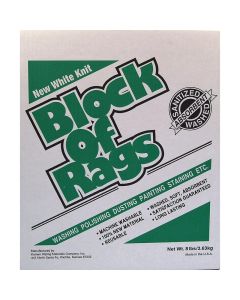 Kamen - Block of Rags - Bleached White Knit - 8LB 