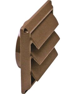 Dryer Vent - Louvered Replacement Cap - 4" - Brown 