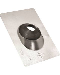 Pipe Flashing - All-Flash No-Caulk - Galv Steel - 1.25" to 1.5" Pipe - 9"x12.5"