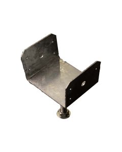 Adjustable Saddle w/Threaded Post & Nut - 6"x6"