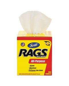 Scott - Rags in a Box - Cellulose Fiber - White - 200ct