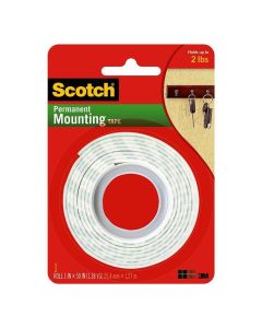 3M - Mounting Tape - White - 1"x50"