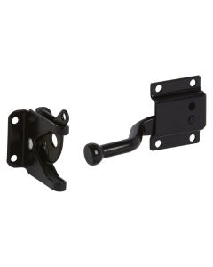 NH - Latch - Gate Self Adj. w/Fasteners - Black