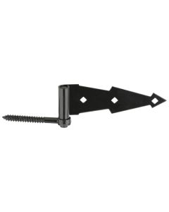 NH - Hinge - Hook & Strap Hinge w/Screws - 11.25" - Black - 2ct