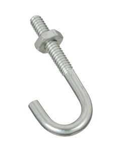 NH - J-Bolt w/Hex Nut - Zinc - .19x1.875 (3/16x1-7/8")