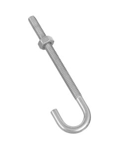 NH - J-Bolt w/Hex Nut - Zinc - .25x4 (1/4x4") 