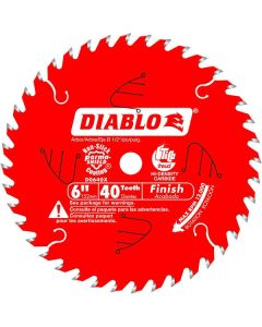 Diablo - TiCo™ - Circular Blade - Finish - 6" x 40T - 1/2" Arbor 