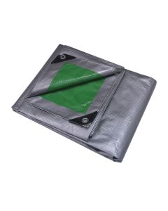 Tarp - 30'x40' - Heavy Duty Reversible w/Grommets - Silver/Green