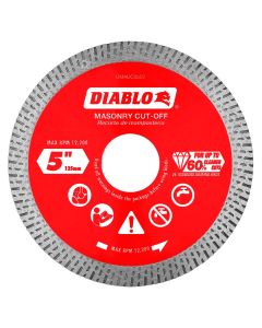 Diablo - Masonry Cut-Off Disc - Diamond Cont. Rim - 5"