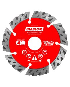 Diablo - Masonry Turbo Cut-Off Disc - Diamond Segmented - 4"