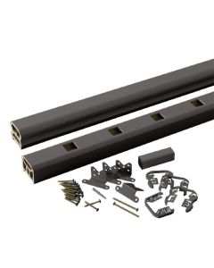 TimberTech - RadianceRail Express - Rail Pack for Sq Comp Baluster - Black - 6' 